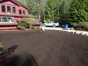 Once the soil is slung in, there is still LOTS of work to be done!